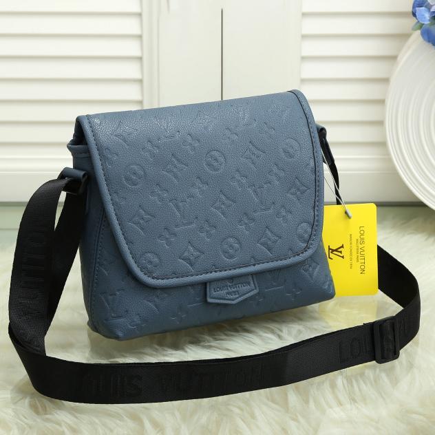 LV Louis Vuitton Fashion Men's and Women's Logo Embossed Shoulder Crossbody Bag Tote Bag