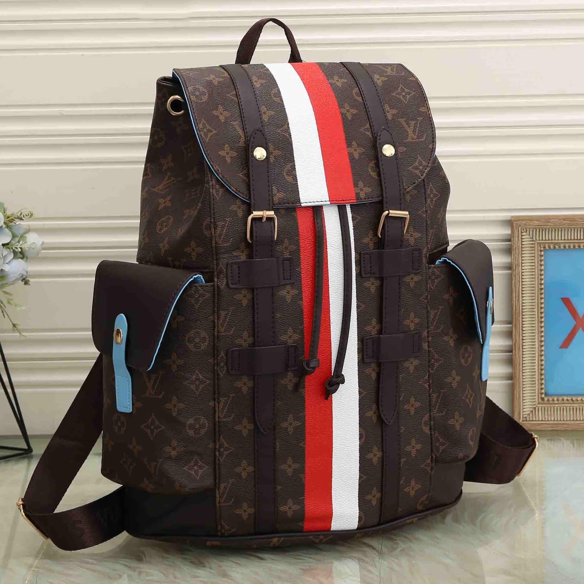 LV Louis Vuitton Fashion Men's and Women's School Bags B