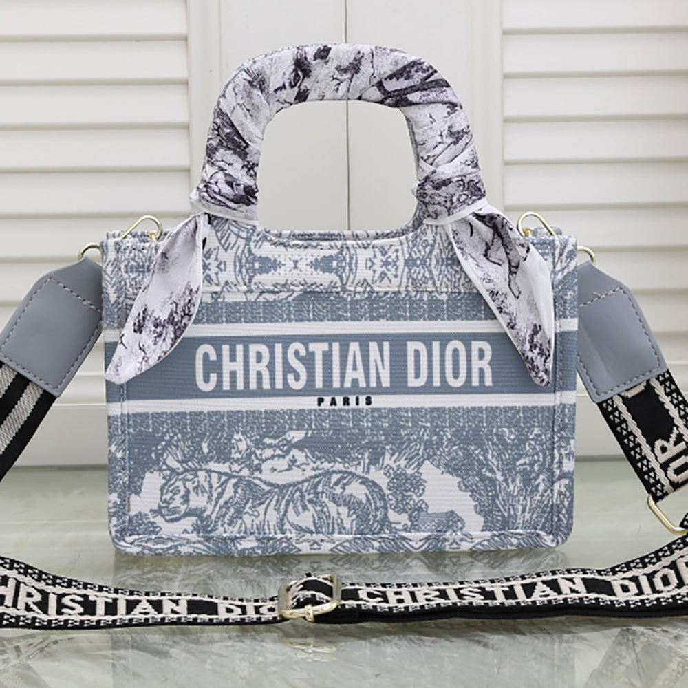 Christian Dior Graphic Letter Print Women's Shopping Tote Shoulder Bag Crossbody Bag