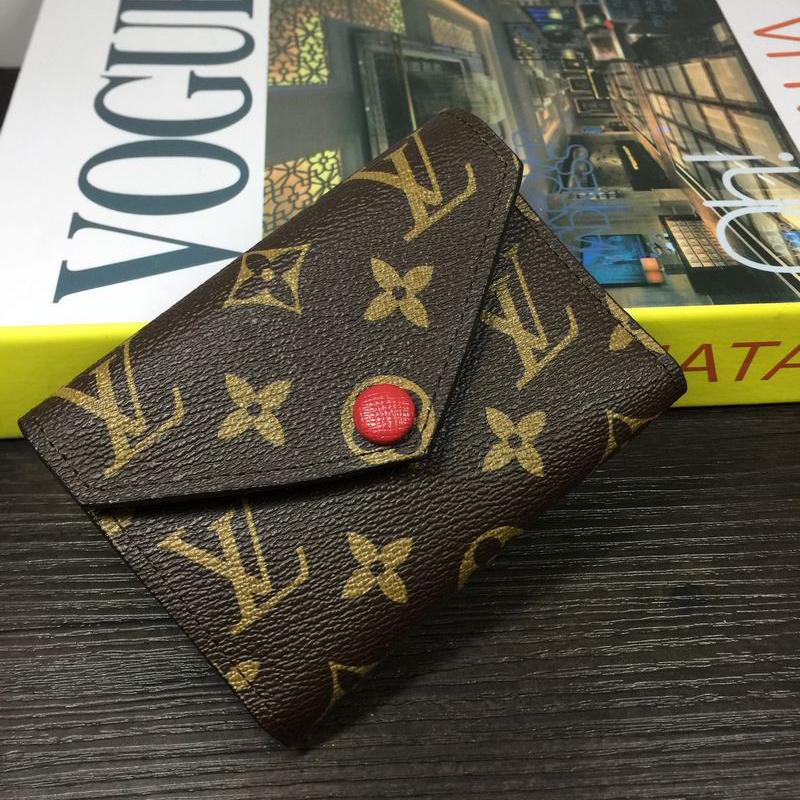 LV Louis Vuitton Fashion Men's and Women's Button Wallet