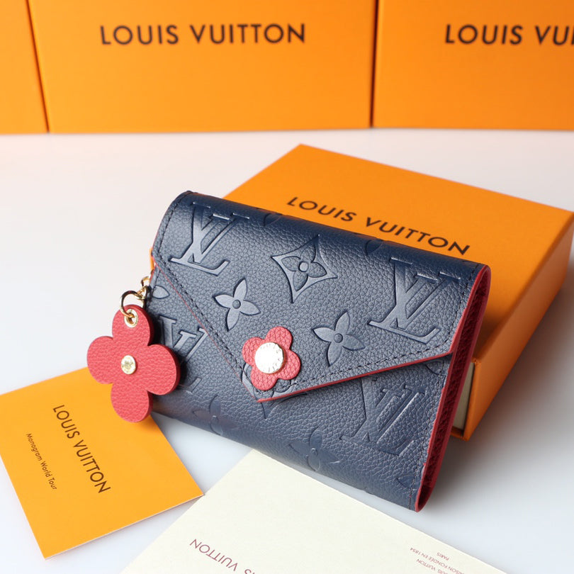 Louis Vuitton LV Monogram Cropped Wallet Clutch Key Case Coin Purse Bag