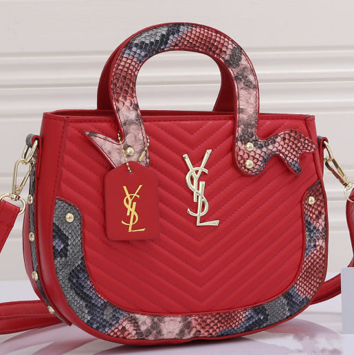 YSL Yves Saint Laurent Snake Handle Handbag Shoulder Bag