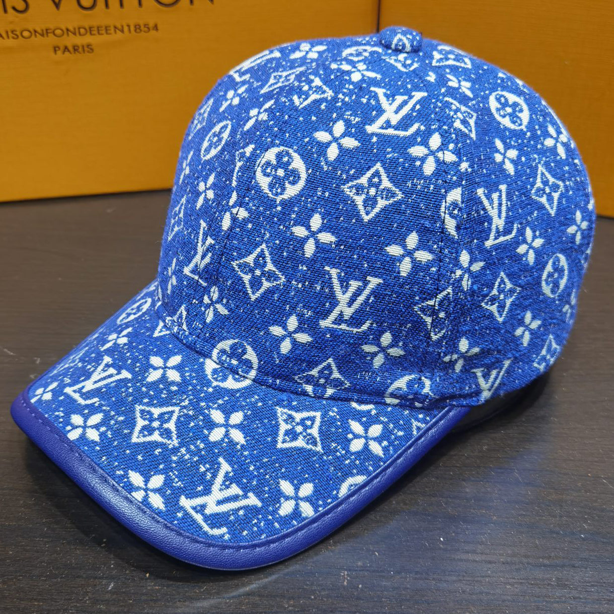 LV Louis Vuitton fashion letter full print sun hat baseball cap