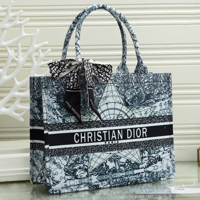 Dior CD Fashion Ladies Tote Bag Bucket Bag Shopping Bag