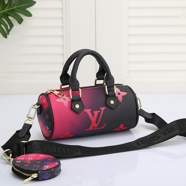 Louis Vuitton LV Women's Tie Dye Gradient Tote Bag Shoulder Bag Wallet Two Piece