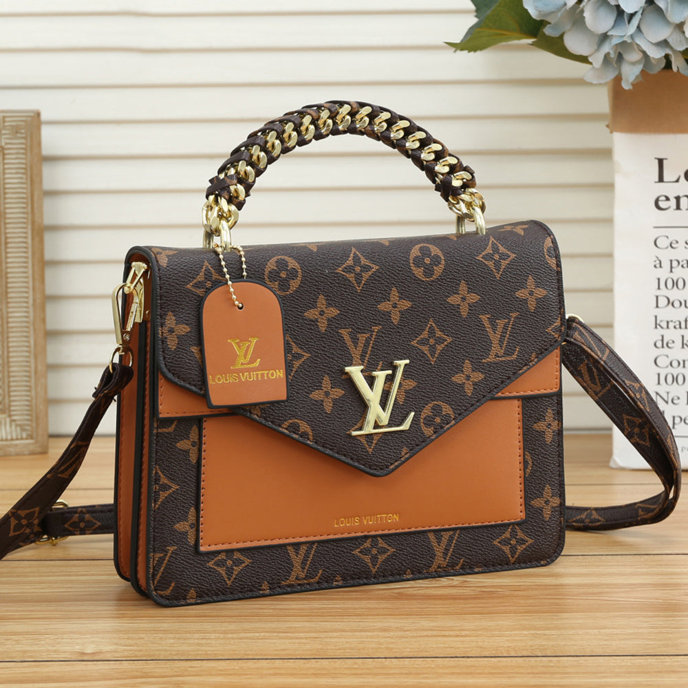 LV Louis Vuitton New Piece Color Letter Print Ladies Shopping Tote Shoulder Bag