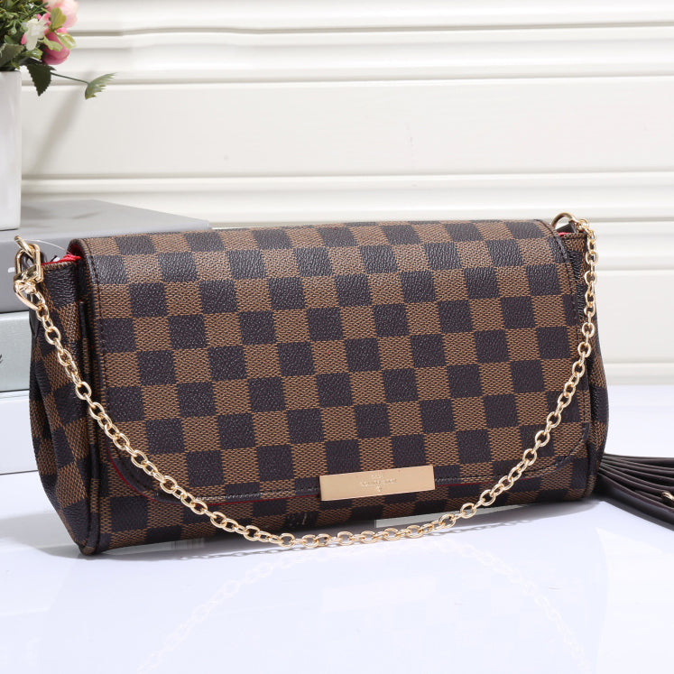 Louis Vuitton LV Fashion Classic Chain Tote Bag Shoulder Bag Crossbody Bag