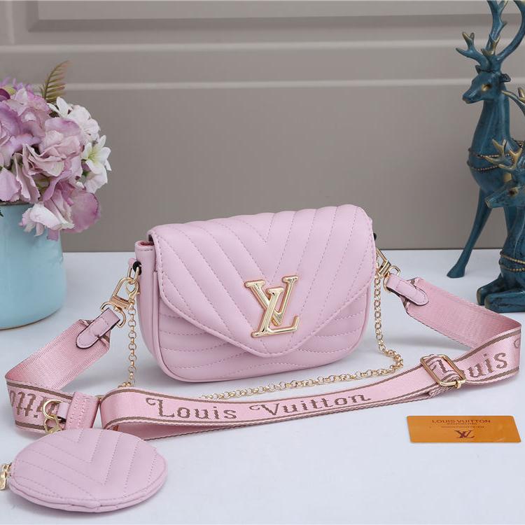 LV Louis Vuitton Fashion Leather Chain Crossbody Shoulder Bag Sa