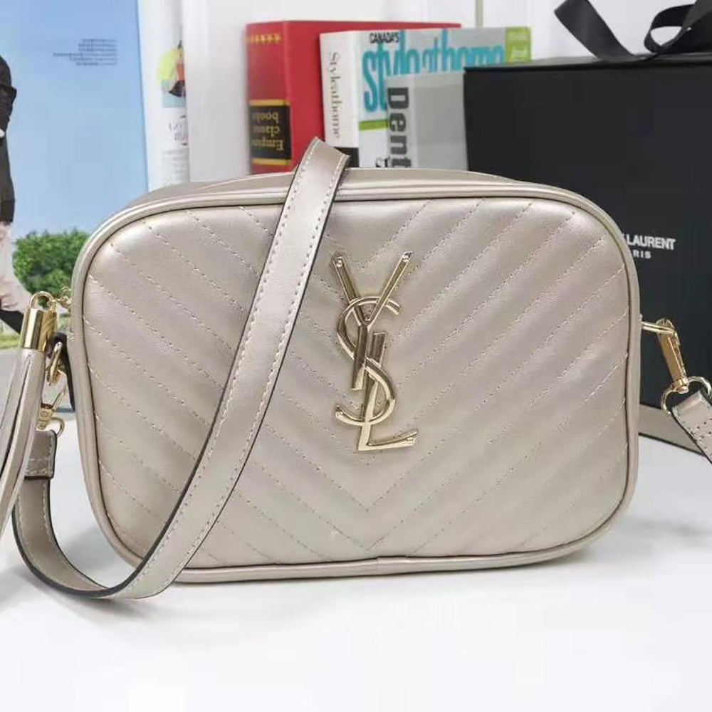 YSL Yves Saint laurent Women Leather Tote Crossbody Satchel Shoulder Bag