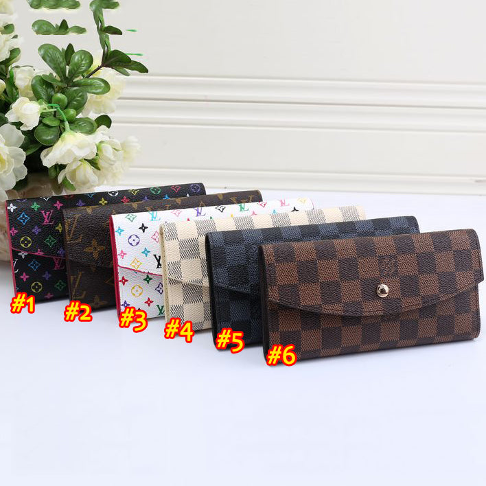 LV Louis Vuitton Fashion Long Wallet Handbag Two-piece Bag