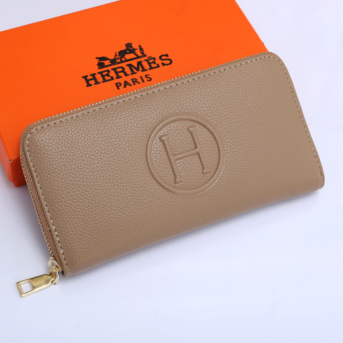 Hermes Fashion Zip Long Wallet Handbag