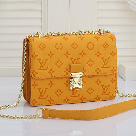 Louis Vuitton LV Women's Embossed Letter Chain Bag Shoulder Bag Crossbody Bag