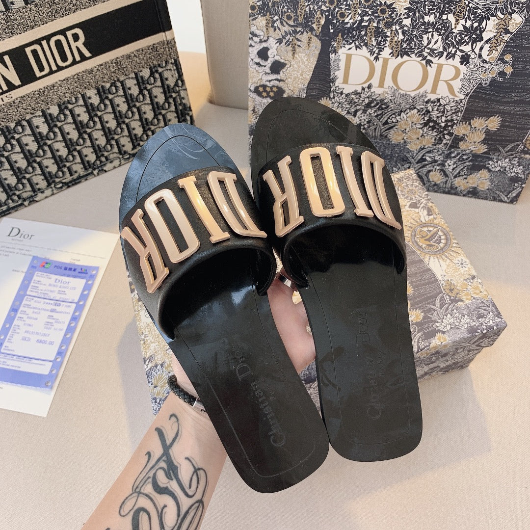 Dior Women's Alphabet Slipper Sandals Shoes