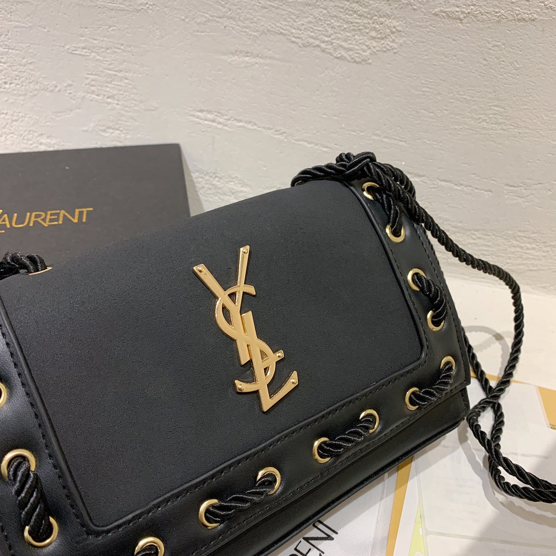 YSL Saint Laurent Fashion Ladies Shoulder Messenger Bag Rope Tot