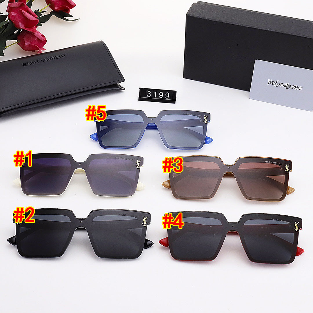 YSL Saint Laurent Woman Men Fashion Summer Sun Shades Eyeglasses