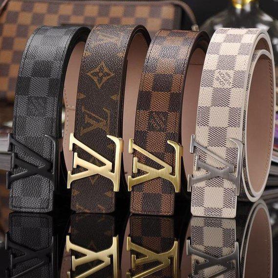 LV Louis Vuitton Monogram Men and Women's Belt