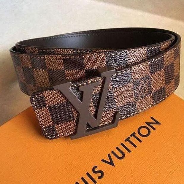 Louis Vuitton LV Monogram Smooth Buckle Belt
