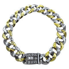 BIG DOG CHAINS | Capone Dog Collar | $299.99 | Luxury Designer Dog Collar Stainless steel collar two tone collar large collar designer dog jewelry