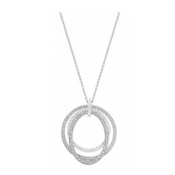 Swarovski HOOLA HOOP PENDANT Necklace Rhodium #5022429 – Zhannel