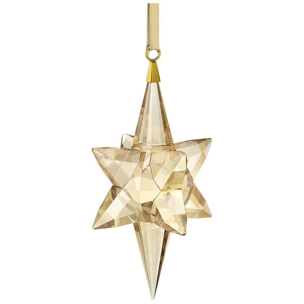 Swarovski Christmas Ornament LARGE STAR Ornament Gold 5301220 Zhannel