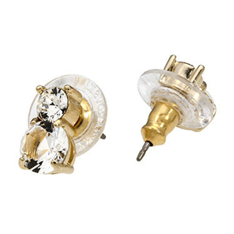 Swarovski SOLITAIRE Studs Gold Plated, Clear - 5128809 – Zhannel