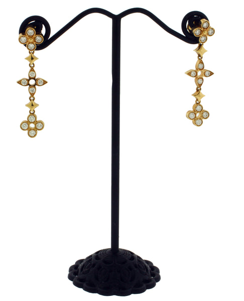 Louis Vuitton louis vuitton diamond blossom earrings in 18k rose gold – JEWELRY BY DAVID | FINE ...