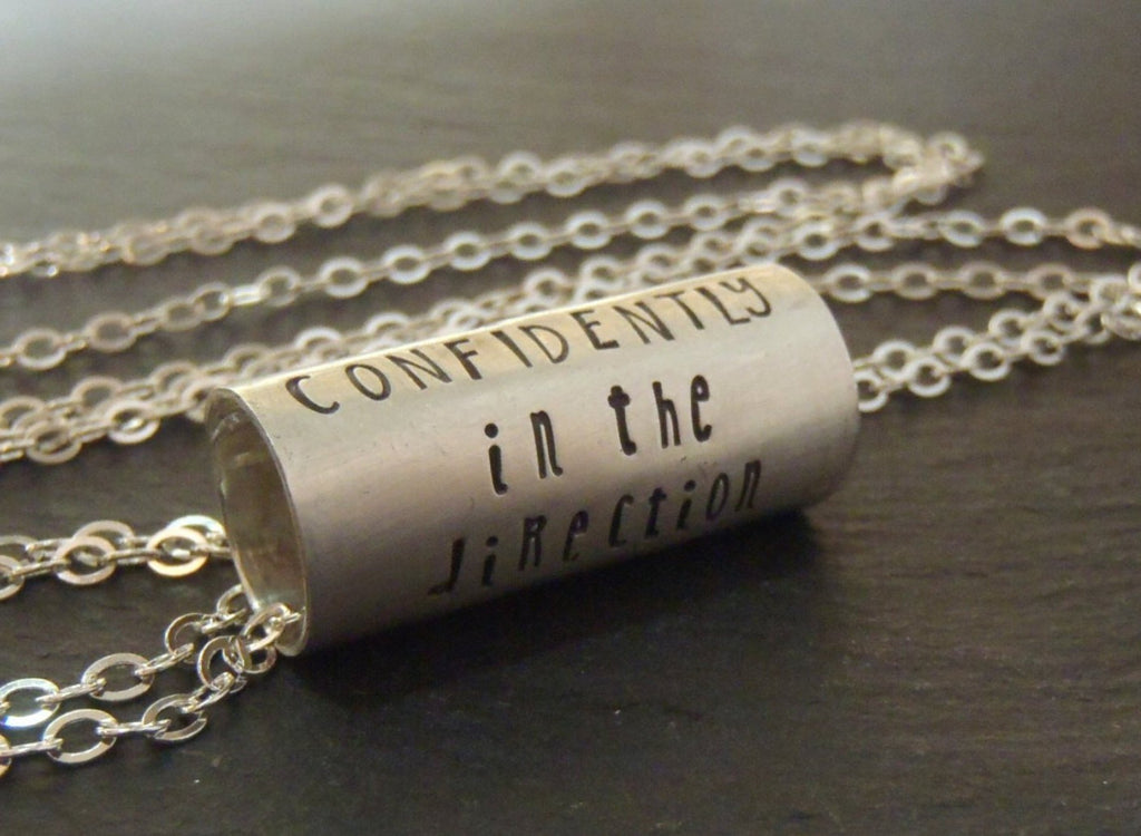 Custom Quote Necklace Hand Crafted Sterling Silver Inspirational Jewe Drake Designs Jewelry