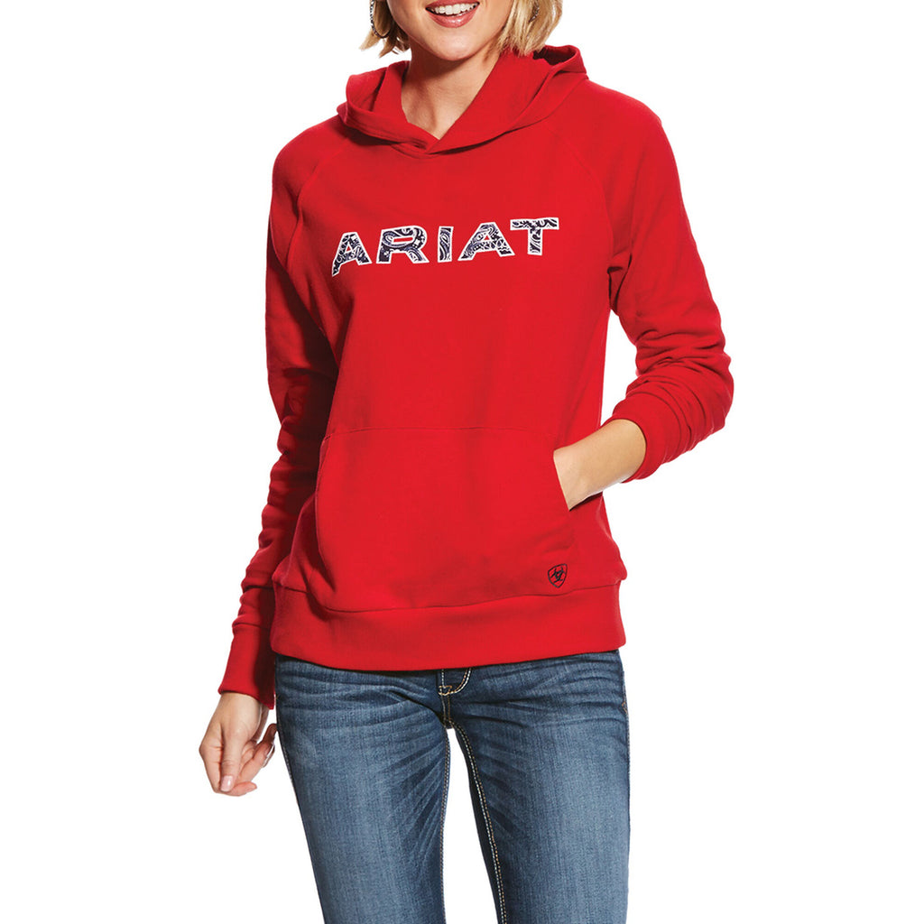 ladies red hoodie