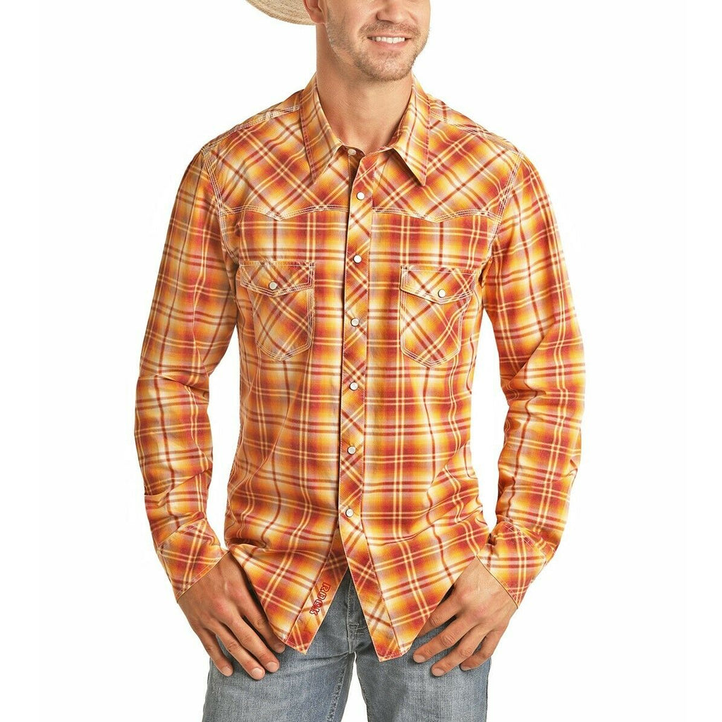 orange cowboy shirt