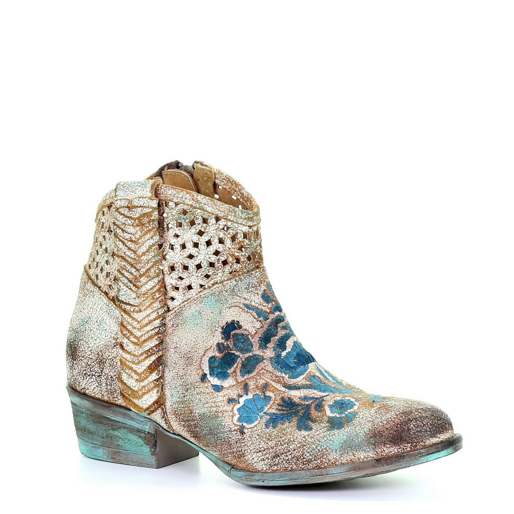 Women's Boots Circle G Turquoise Floral 