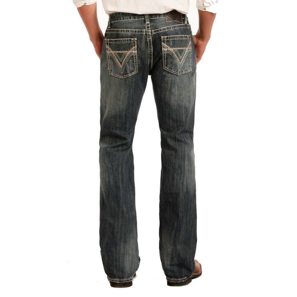 Rock \u0026 Roll Denim Men's Pistol Boot Cut 