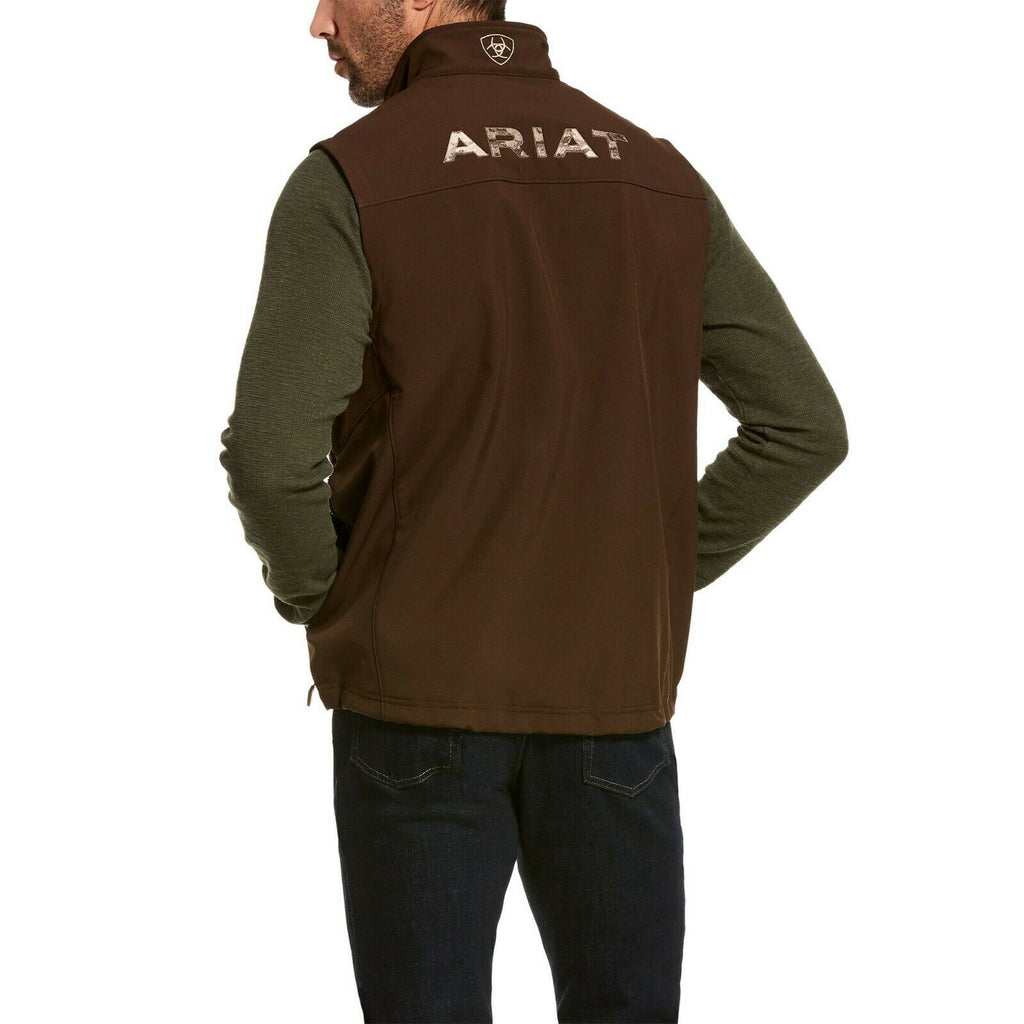 ariat men's black vest