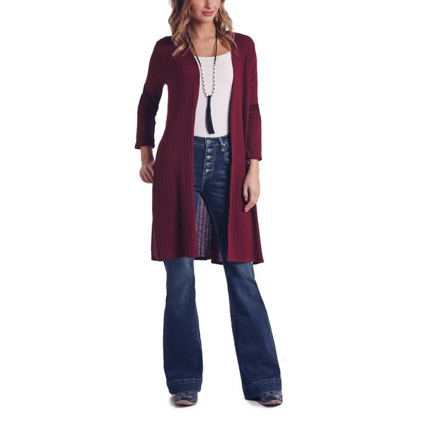 burgundy sweater cardigan