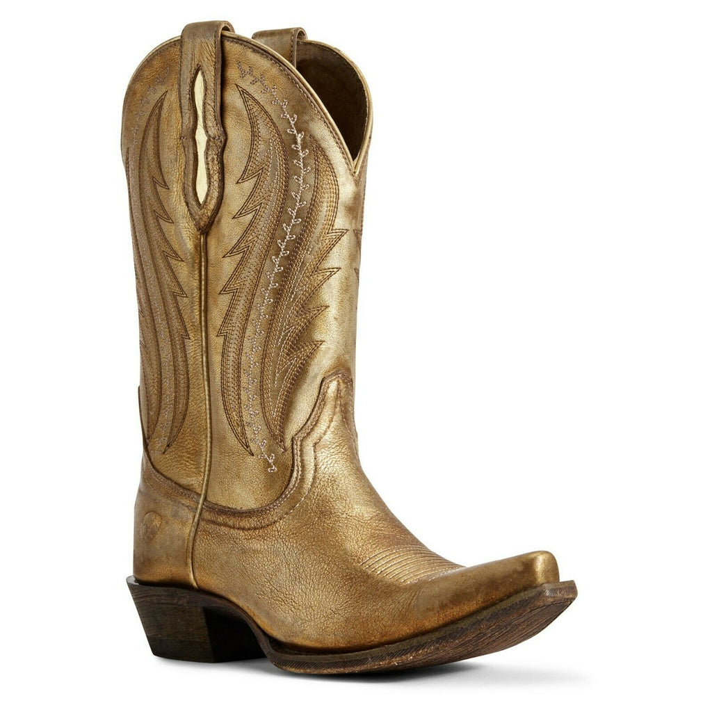 ladies gold boots