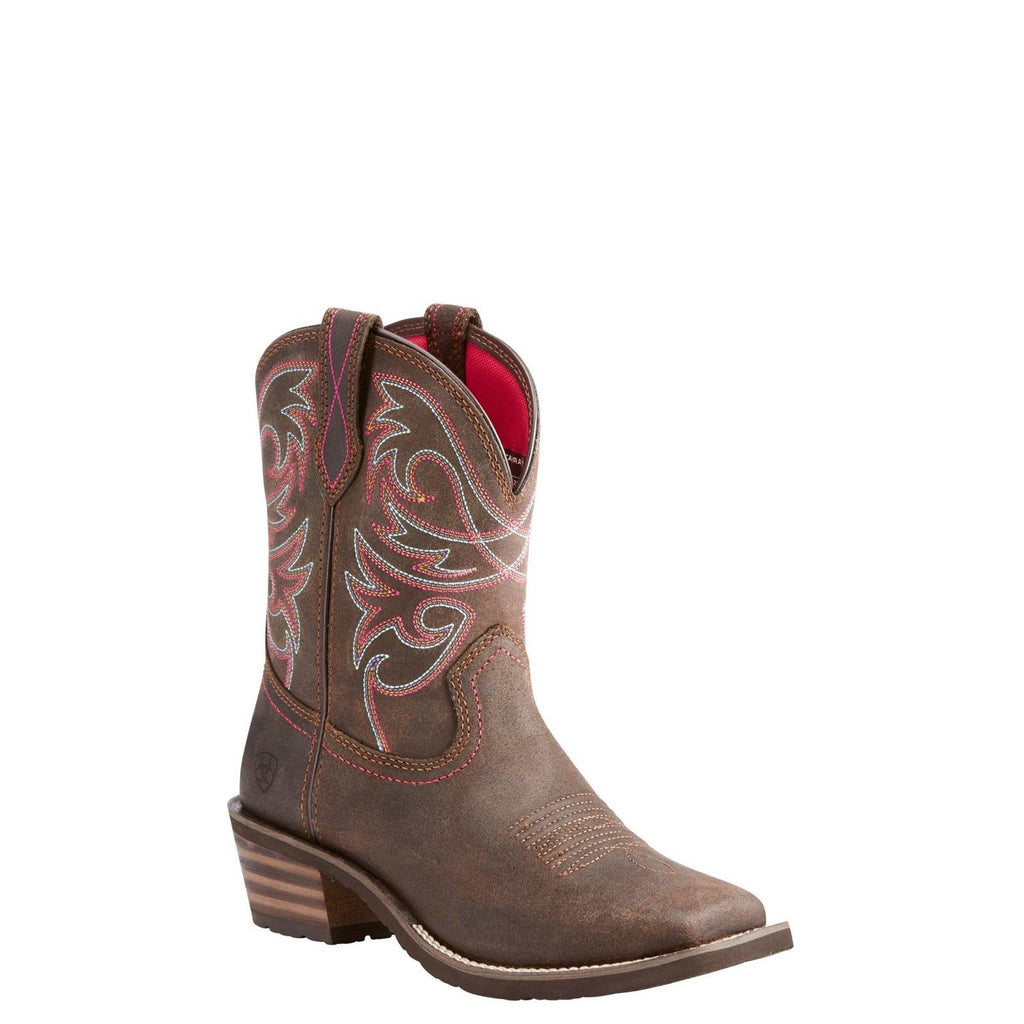 womens square toe short cowboy boots