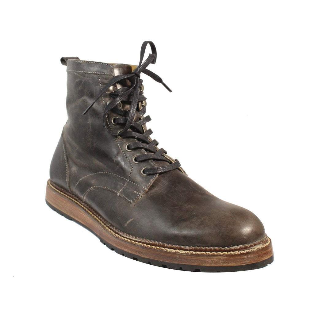 mens grey lace up boots