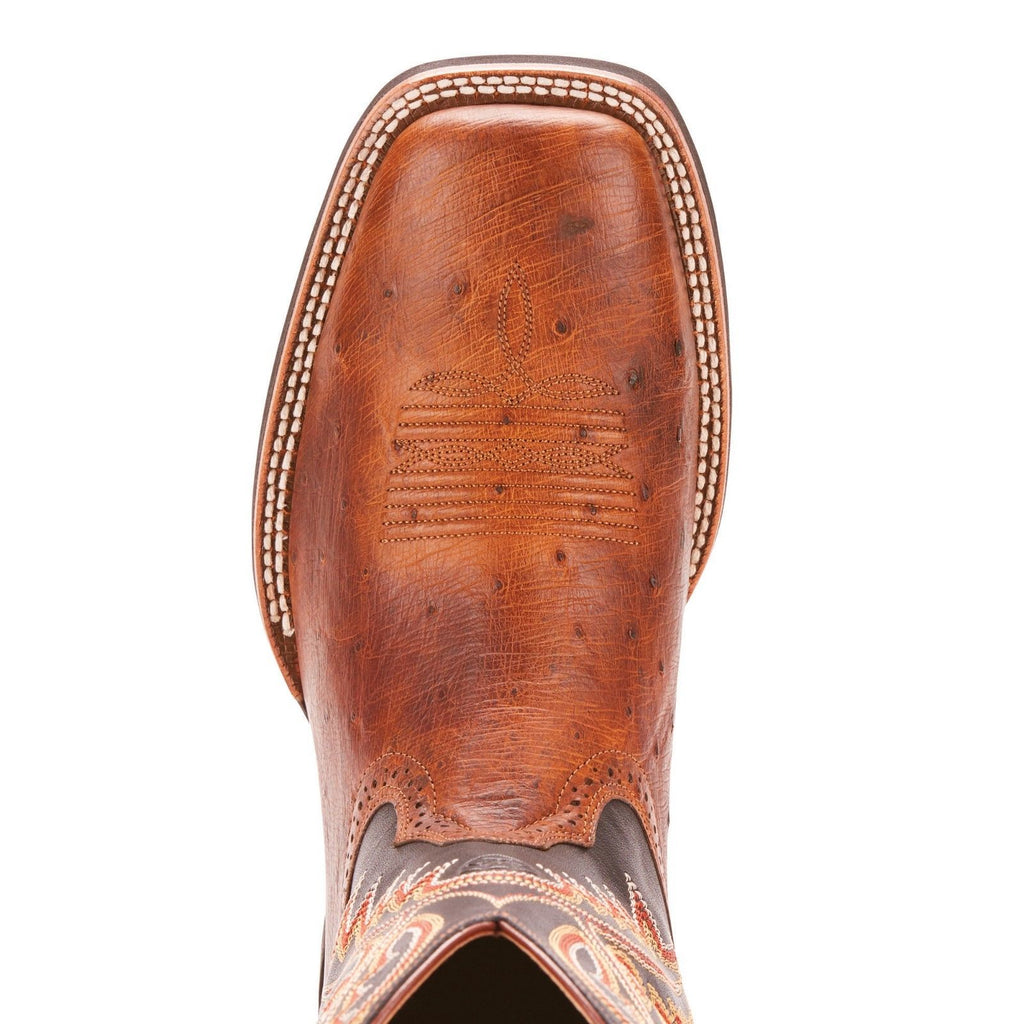 ariat ostrich square toe boots