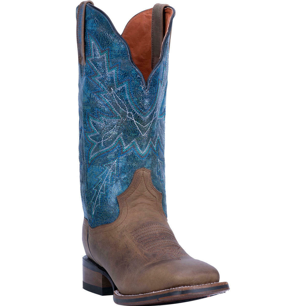 blue square toe boots