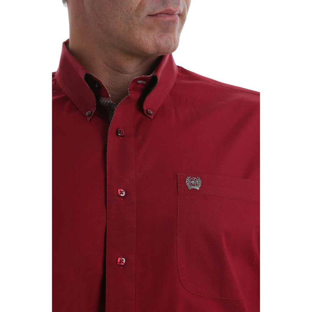 burgundy cinch shirt