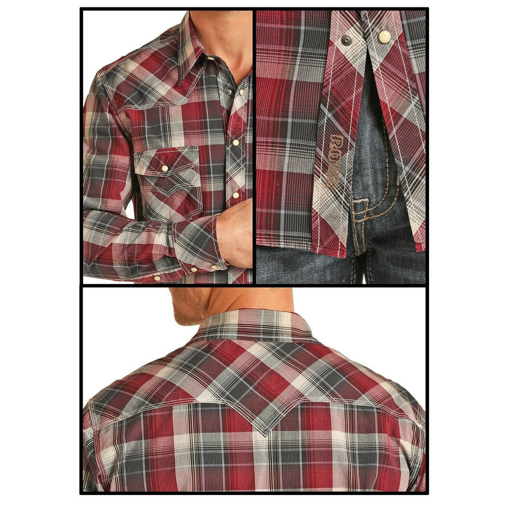 maroon cowboy shirt