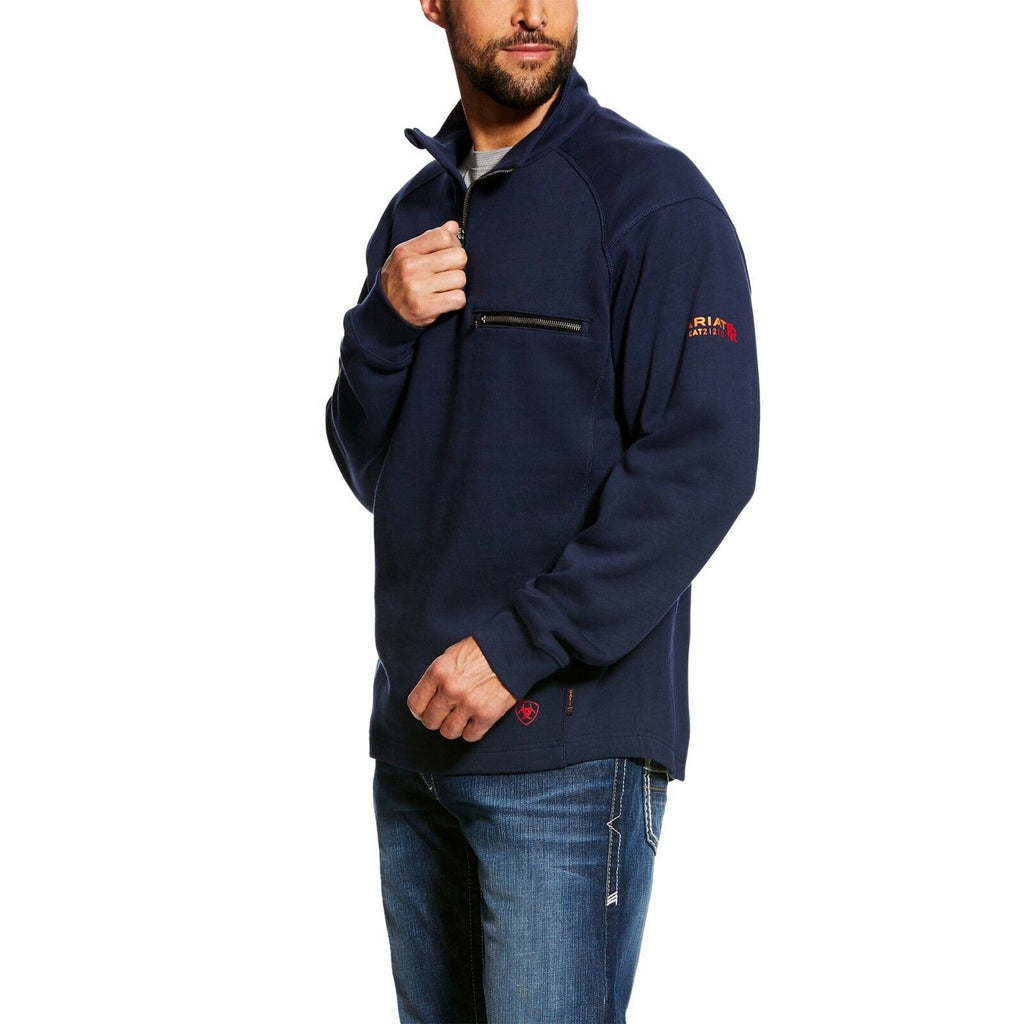 Men's FR Rev 1/4 Zip Top Navy Pullover 