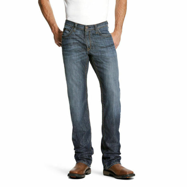 Ariat® Men's FR M4 Low Rise DuraStretch Light Boot Cut Jeans 10023466 ...