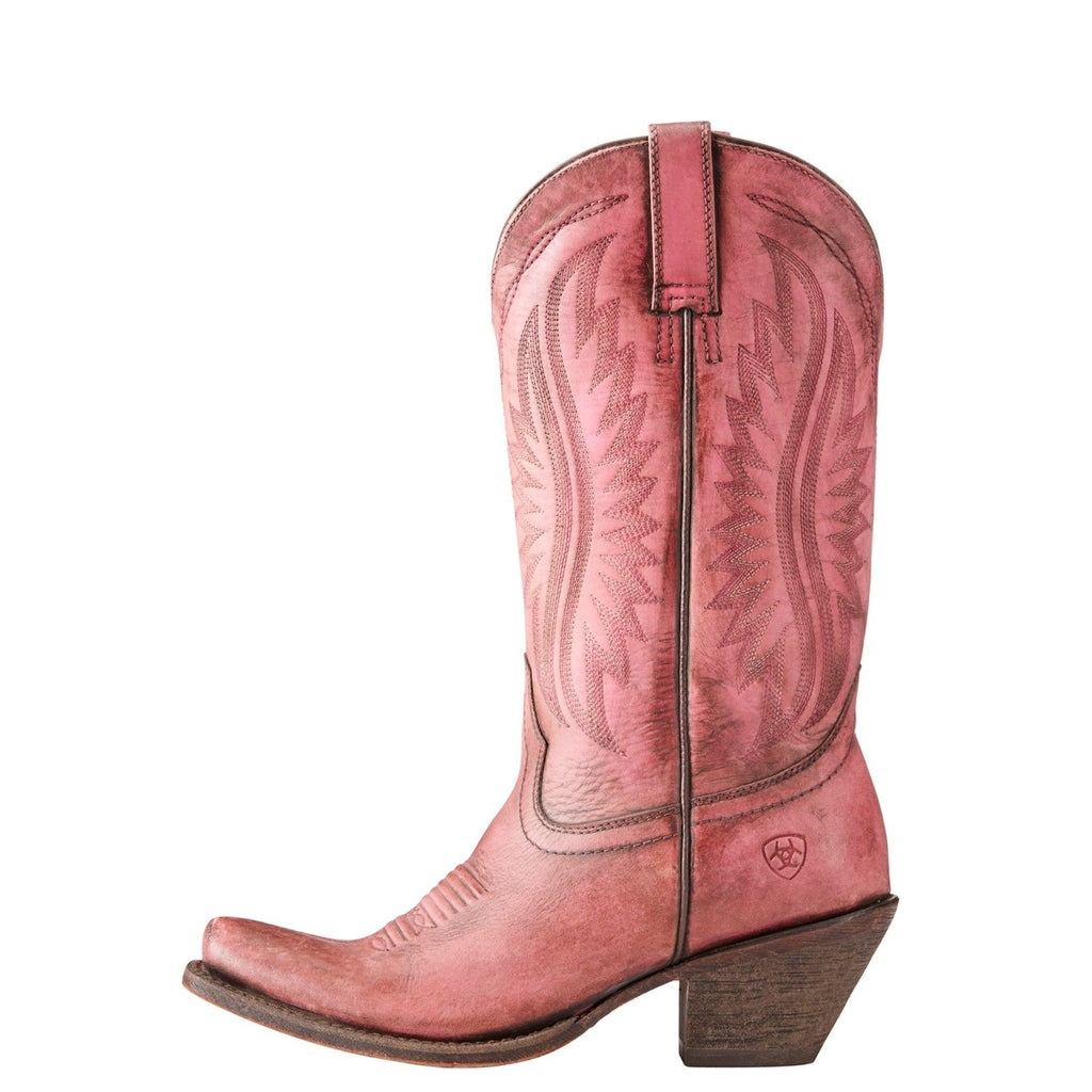 ariat women's boots pink