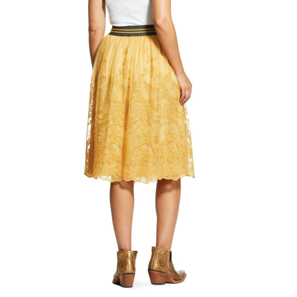 ladies gold skirt