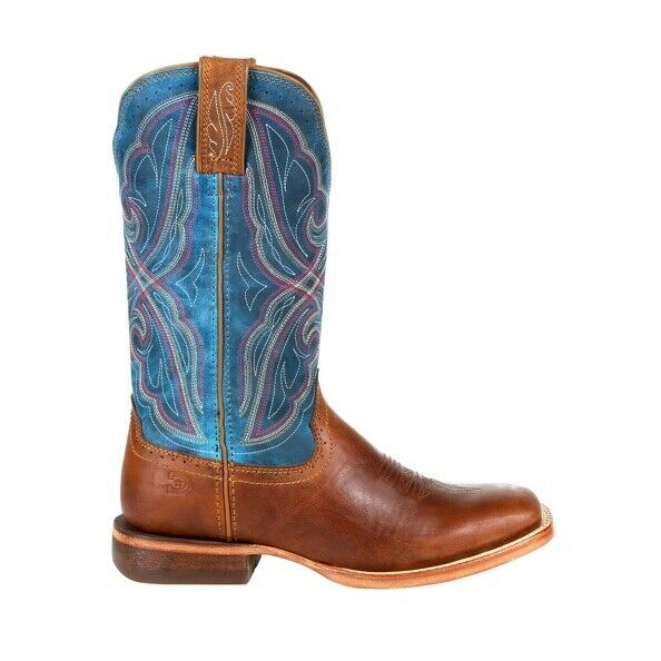 blue western boots
