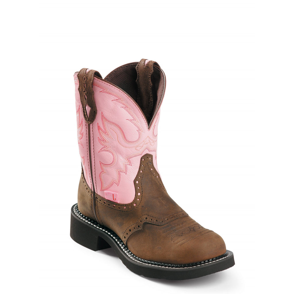 ladies pink work boots