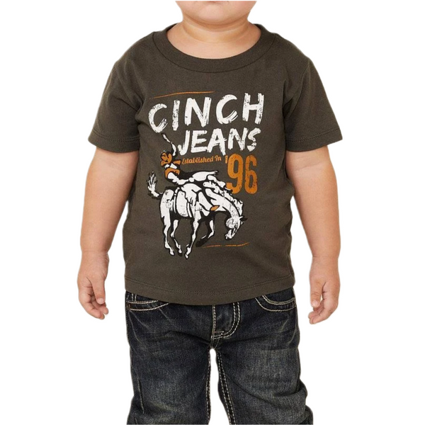 Cinch Toddler Short Sleeve Bucking Horse Charcoal T-Shirt MTT7671069