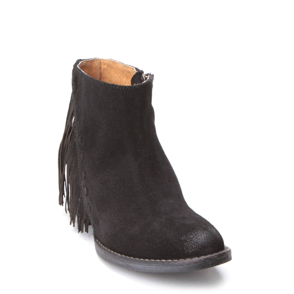 Circle G by Corral Ladies Black Suede Side Fringe Bootie Q0036 – Wild ...