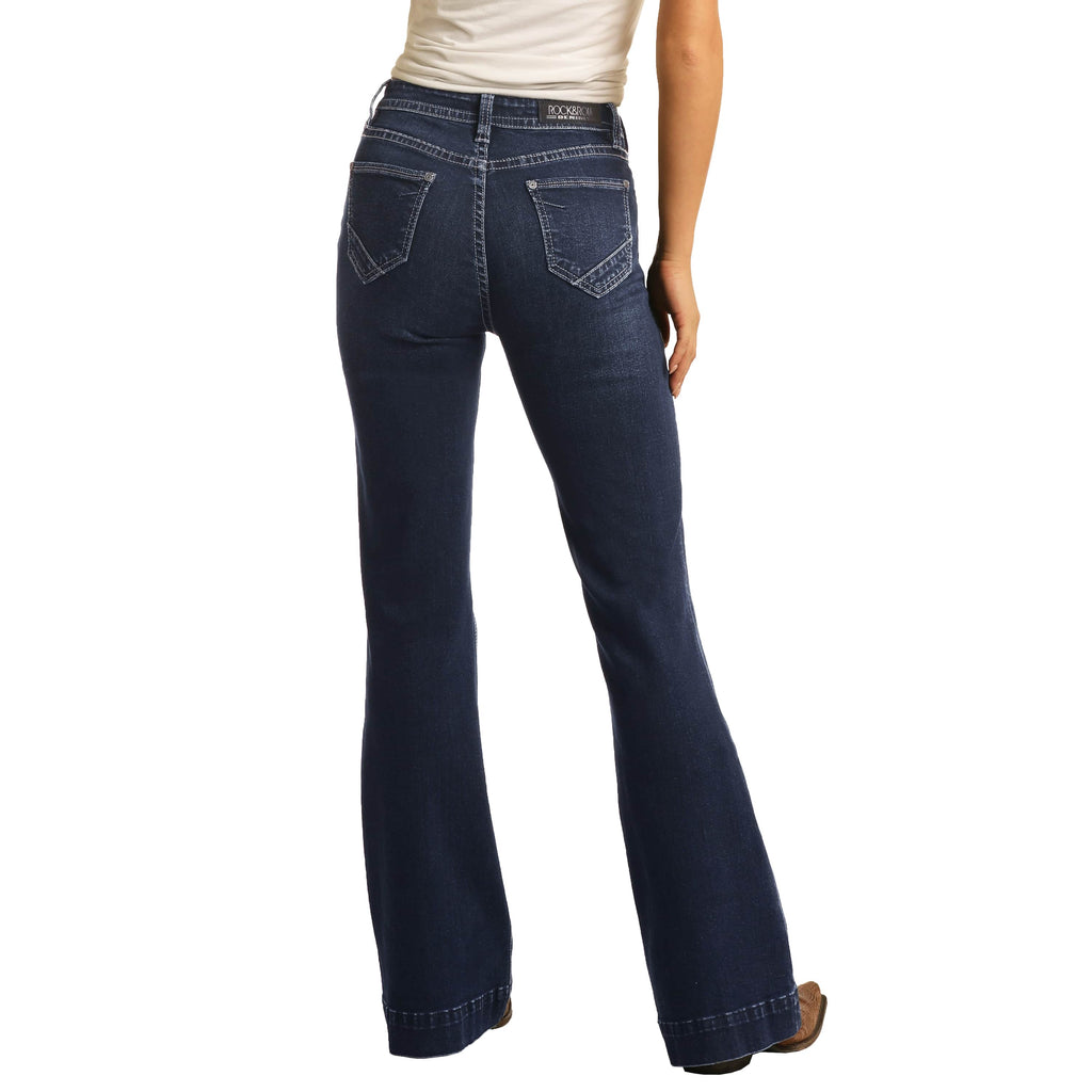 high waisted trouser jeans