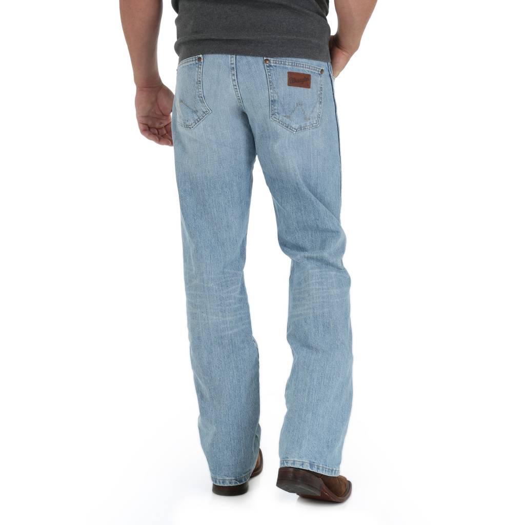 Wrangler Men's Retro® Light Wash Bootcut Jeans WRT20CR – Wild West Boot  Store